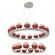 Cabochon LED Chandelier in Beige Silver (404|CHB0093-2B-BS-A-CA1-L3-RE)
