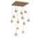 Cabochon LED Pendant in Novel Brass (404|CHB0093-12-NB-A-C01-L3-BS)