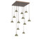 Cabochon LED Pendant in Burnished Bronze (404|CHB0093-12-BB-WL-C01-L3-GE)