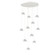 Cabochon LED Pendant in Salt White (404|CHB0093-11-WI-WL-C01-L1-CS)