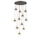Cabochon LED Pendant in Flat Bronze (404|CHB0093-11-FB-C-C01-L3-NB)