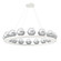 Cabochon LED Chandelier in Salt White (404|CHB0093-0D-WI-C-CA1-L3-CS)