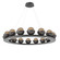 Cabochon LED Chandelier in Matte Black (404|CHB0093-0D-MB-B-CA1-L3-GP) Cabochon LED Chandelier in Matte Black (404|CHB0093-0D-MB-B-CA1-L3-GP)