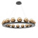 Cabochon LED Chandelier in Matte Black (404|CHB0093-0D-MB-A-CA1-L1-NB)