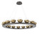 Cabochon LED Chandelier in Graphite (404|CHB0093-0D-GP-WL-CA1-L3-GB)