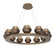 Cabochon LED Chandelier in Novel Brass (404|CHB0093-0C-NB-B-CA1-L3-BB)