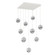 Cabochon LED Pendant in Salt White (404|CHB0093-09-WI-S-C01-L1-WM)