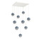 Cabochon LED Pendant in Salt White (404|CHB0093-09-WI-S-C01-L1-BU)