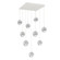 Cabochon LED Pendant in Salt White (404|CHB0093-09-WI-C-C01-L3-WM)