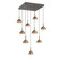 Cabochon LED Pendant in Flat Bronze (404|CHB0093-09-FB-WL-C01-L3-NB)