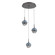Cabochon LED Pendant in Graphite (404|CHB0093-03-GP-S-C01-L3-BU)