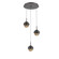Cabochon LED Pendant in Graphite (404|CHB0093-03-GP-B-C01-L3-MB)