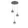 Cabochon LED Pendant in Graphite (404|CHB0093-03-GP-A-C01-L3-BU)
