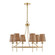 Ashbury Six Light Chandelier in Warm Brass (51|1-3961-6-322)