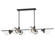 Finch Six Light Linear Pendant in Dark Bronze/Antique Brass (16|21726CDDBZAB)