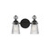 Jackson Hole Two Light Wall Sconce in Black (16|21392CLBK)