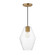 Geode One Light Mini Pendant in Natural Aged Brass (16|21335CLNAB)