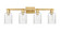 Arcadia Four Light Bath Vanity in Brushed Brass (405|716-4W-BB-G342)