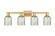 Arcadia Four Light Bath Vanity in Brushed Brass (405|716-4W-BB-G259)