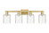 Arcadia Four Light Bath Vanity in Brushed Brass (405|716-4W-BB-G1113)
