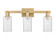 Arcadia Three Light Bath Vanity in Brushed Brass (405|716-3W-BB-G804)