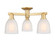 Arcadia Three Light Semi-Flush Mount in Brushed Brass (405|716-3F-BB-G441)