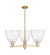 Arcadia Three Light Pendant in Champagne Bronze (405|716-3CR-CB-GBD-94)