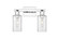 Arcadia Two Light Bath Vanity in Polished Chrome (405|716-2W-PC-G802)