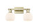 Arcadia Two Light Bath Vanity in Antique Brass (405|716-2W-AB-G121-6)