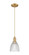 Arcadia One Light Mini Pendant in Brushed Brass (405|716-1P-BB-G382)