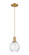 Arcadia One Light Mini Pendant in Brushed Brass (405|716-1P-BB-G362)