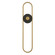 Gravity LED Outdoor Wall Sconce in Black / Gold (86|E42108-BKGLD)