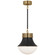Precision One Light Pendant in Antique-Burnished Brass and Bronze (268|KW 5221AB/BZ-WG)