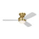Ikon 44 Hugger LED 44'' Ceiling Fan in Burnished Brass (71|3IKR44BBSD)