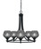 Paramount Five Light Chandelier in Matte Black (200|3405-MB-4622)