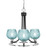 Paramount Three Light Chandelier in Matte Black & Brushed Nickel (200|3403-MBBN-4605)