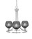 Paramount Three Light Chandelier in Brushed Nickel (200|3403-BN-4622)