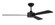 Provision 52'' In/Outdoor Fan no Wifi 52'' Ceiling Fan in Flat Black (46|PRV52FB3-NWF)