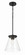 Connell One Light Pendant in Flat Black (46|60492-FB)