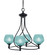 Capri Four Light Chandelier in Matte Black (200|904-MB-4625)
