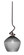 Capri One Light Mini Pendant in Dark Granite (200|901-DG-4922)