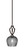 Zilo One Light Mini Pendant in Dark Granite (200|561-DG-4602)