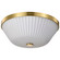 Royale Three Light Flush Mount in Burnished Brass (72|60-8725)