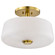 Lune Three Light Semi-Flush Mount in Vintage Brass (72|60-8239)