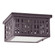 Weave Two Light Flush Mount in Dark Brass (196|4404W-DB-MED2-FST)