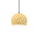 Radiance Collection One Light Pendant in Matte Black (102|CER-6580-MYLW-MBLK-BKCD)