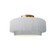 Radiance Collection One Light Semi-Flush Mount in Brushed Brass (102|CER-6370-WHT-BRSS)