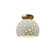 Radiance Collection One Light Semi-Flush Mount in Brushed Brass (102|CER-6357-CRK-BRSS)