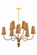 Atwood Ten Light Chandelier in Aged Brass (70|1640-AGB)