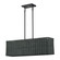 Weavington Three Light Linear Chandelier in Black (107|60552-04)